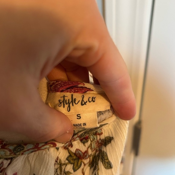 Floral peasant blouse tunic - Picture 8 of 8